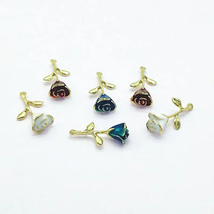 50pcs Rose Shape Charm for Hand Earrings DIY