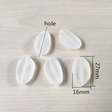 200pcs Frosted Oval Shape Beads for Jewelry Making