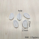 200pcs Clear Frosted Acrylic Oval Shape Beads for Jewelry DIY