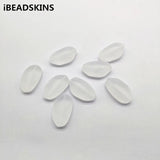 200pcs Clear Frosted Acrylic Oval Shape Beads for Jewelry DIY