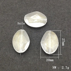 Acrylic Built-in Powder Beads for Necklace Earring DIY Parts