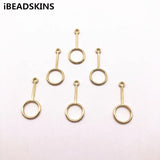 100pcs Geometric Shape Stud Earring Charms 28x12mm