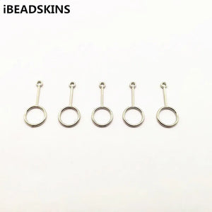 100pcs Rhodium Geometric Shape Charm for Earring DIY Jewelry Findings