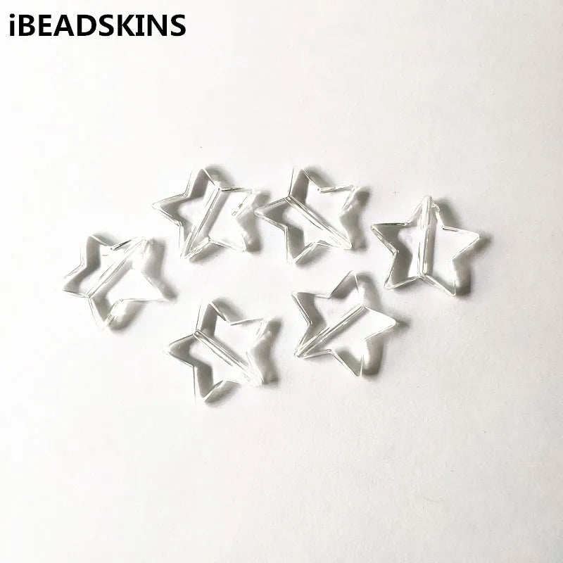 Clear Acrylic Star Shape Beads for Necklace, Earrings, Hand Jewelry DIY