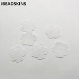 Clear Frosted Flower Acrylic Beads for Jewelry Making