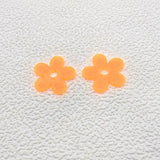 Neon Flower Charm for Ear DIY Making - 100pcs