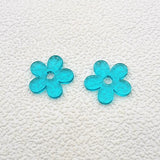 Neon Flower Charm for Ear DIY Making - 100pcs