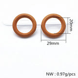 200pcs Brown Wood Beads for Jewelry Making DIY