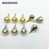 50pcs Copper/Imitation Pearls Drop Charm for Jewelry DIY