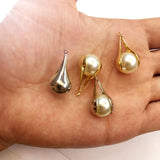 50pcs Copper/Imitation Pearls Drop Charm for Jewelry DIY