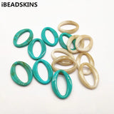 Acrylic Marble Effect Oval-Shape Beads for Earrings DIY