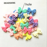 250pcs Acrylic Bows Beads for DIY Jewelry Making