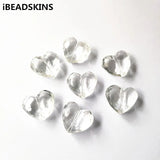 Clear Heart Shape Beads for Necklace/Earrings DIY