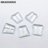 Trapezoid Shape Beads for Earrings Parts - 100pcs Clear Acrylic
