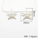 Starfish Shape Pearl Beads for Earrings and Jewelry Making