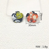 Acrylic Flower Charms 100pcs for Earrings DIY, Jewelry Findings