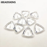 100pcs Clear Acrylic Triangle Beads for Earrings DIY