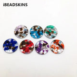 30/35mm Acetic Acid Coin-Shaped Charms for Earrings - 50pcs/lot