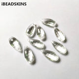 250pcs Clear Acrylic Drop Shape Beads for Jewelry Making