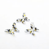 30mm 100pcs Butterfly Charm with Sequins for DIY Earrings