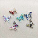 30mm 100pcs Butterfly Charm with Sequins for DIY Earrings