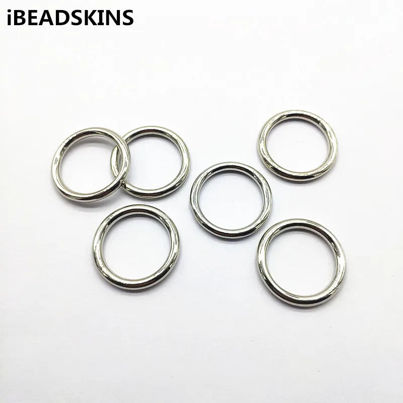 30mm Rhodium CCB Rings Shape Beads for Earrings - 200pcs