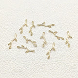 30x11mm 50Pcs Real Leaves Charm for Earring DIY Making