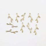 30x11mm 50Pcs Real Leaves Charm for Earring DIY Making
