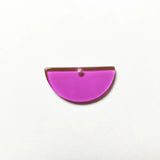 Neon Effect Semicircle Charm Stud Earring Accessories 100pcs