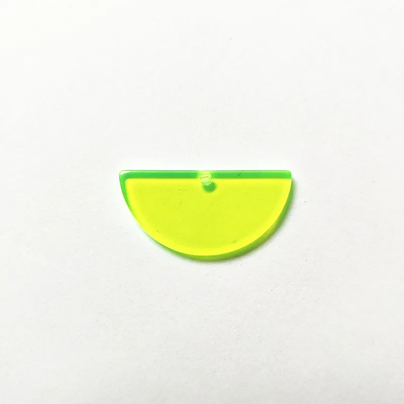 Neon Effect Semicircle Charm Stud Earring Accessories 100pcs