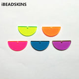 Neon Effect Semicircle Charm Stud Earring Accessories 100pcs