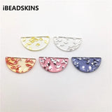 Clear Acrylic Semicircle Charms 30x15mm 100pcs/lot
