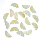 100pcs/lot Shell Semicircle Charms for Stud Earring