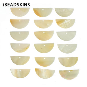 100pcs/lot Shell Semicircle Charms for Stud Earring