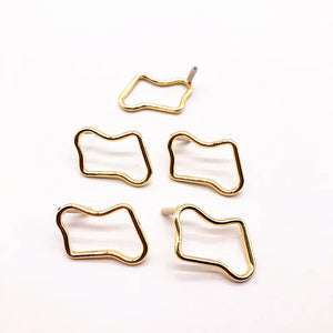 Zinc Alloy Geometric Stud Earrings 50pcs Lot