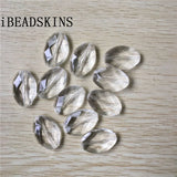 Acrylic Clear Faceted Oval Beads for Jewelry Making
