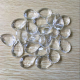 Clear Acrylic Faceted Drops Shape Beads 230pcs