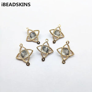 Rhinestone Flower Charm for Earrings Necklace DIY