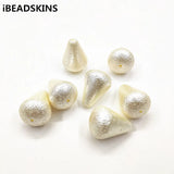 80pcs Pearls Wrinkle Effect Drop Beads for DIY Jewelry