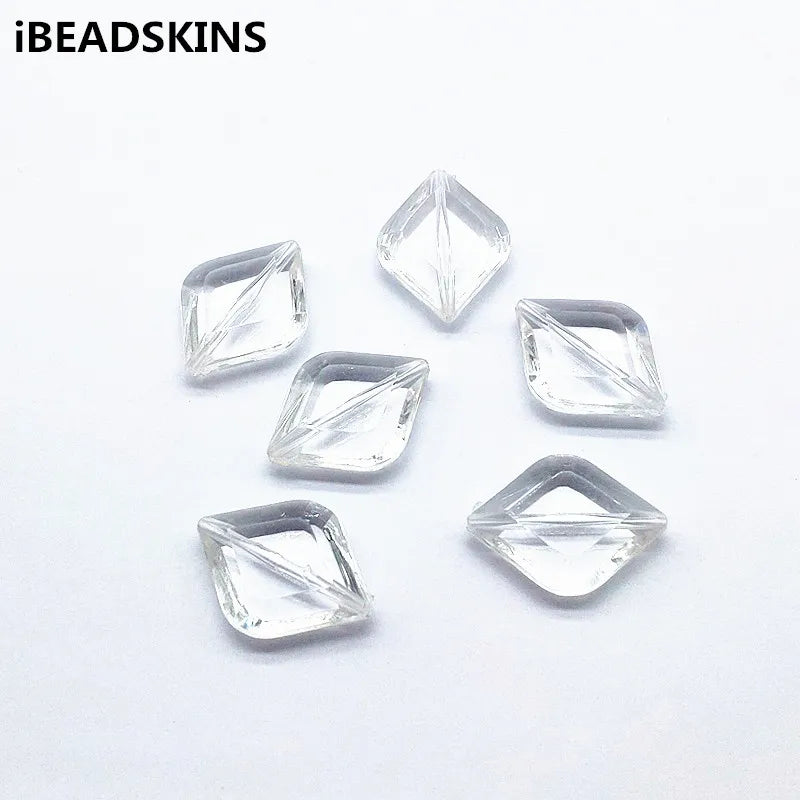 Clear Oval Acrylic Beads for Jewelry DIY
