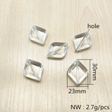 Clear Oval Acrylic Beads for Jewelry DIY