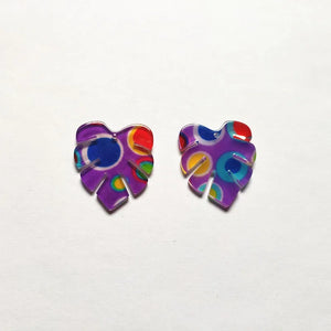 Acrylic Feather Shape Earring Charms 100pcs/lot