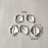 180pcs Faceted Rhombus Shape Beads for Jewelry Making