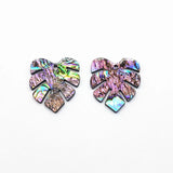 Acrylic Shell Feather Charm Jewelry Findings 30pcs