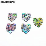 Acrylic Shell Feather Charm Jewelry Findings 30pcs