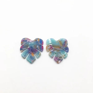 30x26mm 50pcs/lot Acetic Acid Feather Shape Charm for Earrings Accessories