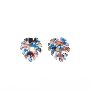 Acetic Acid Feather Earring Charms 30x26mm 50pcs/lot