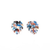 Acetic Acid Feather Earring Charms 30x26mm 50pcs/lot