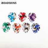 50pcs/lot Acetic Acid Feather Earring Charms for DIY Jewelry Making