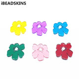Clear Flower Shape Charms for Jewelry/Earrings DIY, 100pcs